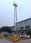 10 метров подъема алюминиевого воздушного рангоута двойника рабочей платформы вертикального