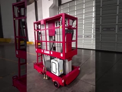 10 метров высоты воздушная рабочая платформа двойной мачты гидравлический вертикальный подъемный стол