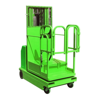 Electric Aerial Order Picker 300kg 3300mm Self - Propelled Powered In Orange