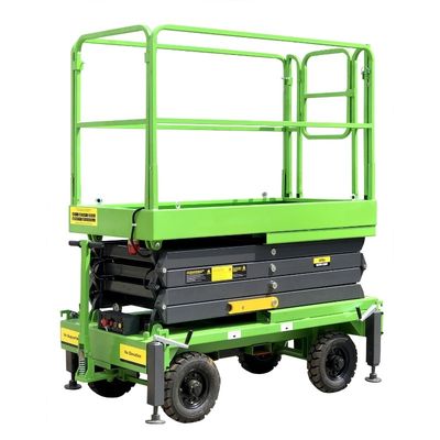 7.5 Meters Manual Pushing Mobile Scissor Lift X-Lift Platform 500Kg