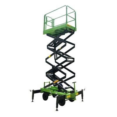 7.5 Meters Manual Pushing Mobile Scissor Lift X-Lift Platform 500Kg