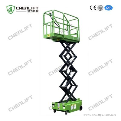 5.9m Work Height 240kg Load Mini Electrical Self Propelled Scissor Lift for Warehouse