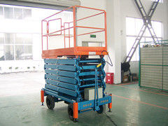 1000Kg industrial Motorized Extension scissor platform lift pneumatic , 6M