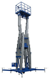 Blue 2.20Kw Elevated Work Platform Insulative for Restaurant , Railway Stations