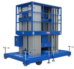 Blue 2.20Kw Elevated Work Platform Insulative for Restaurant , Railway Stations